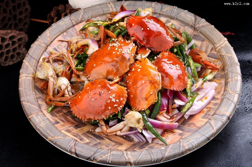 鲜香好吃的麻辣螃蟹图片