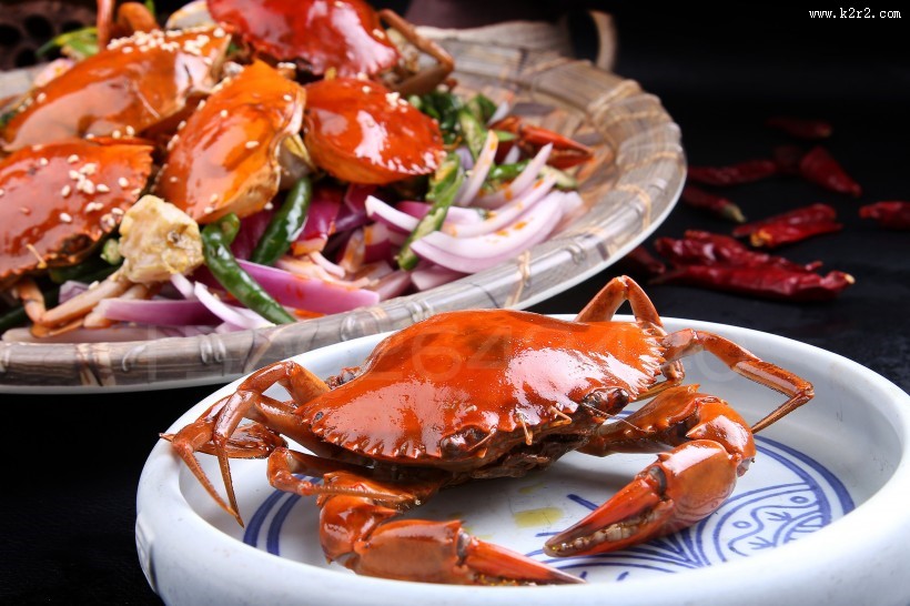 鲜香好吃的麻辣螃蟹图片