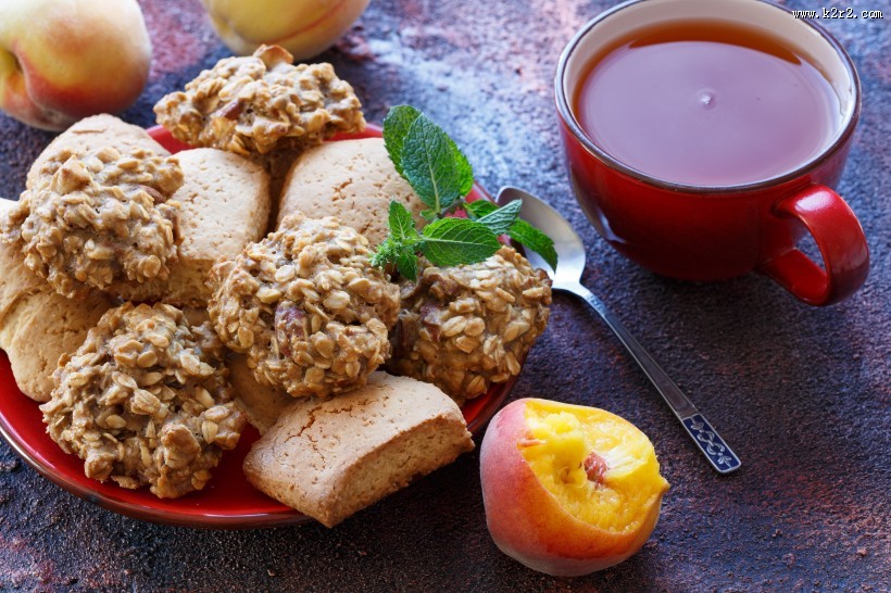 可口的甜品早餐图片