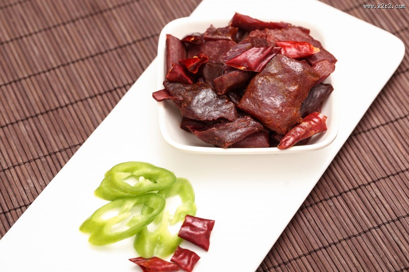 美味营养的鹿肉肉脯图片