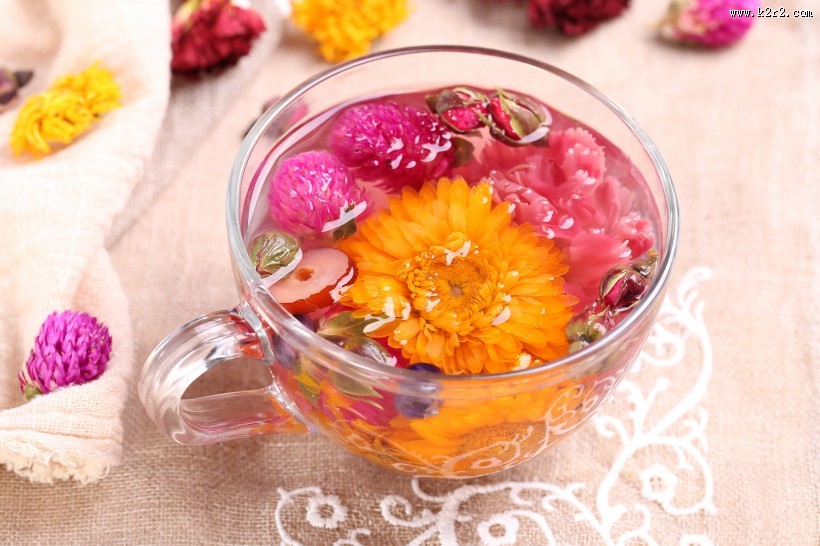 好看好喝的清火菊花茶图片