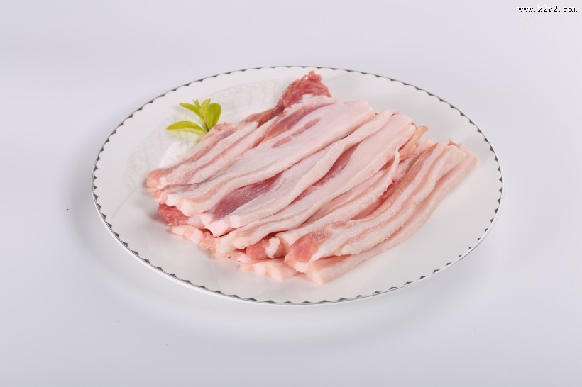 肥瘦相间的五花肉图片