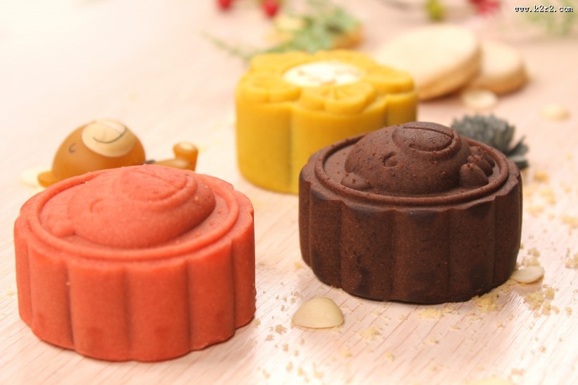 好吃好看的水果月饼图片