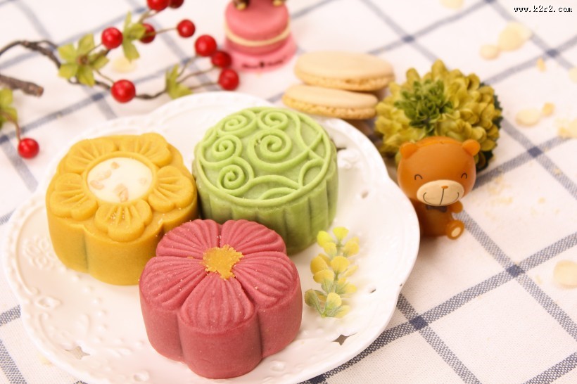 好吃好看的水果月饼图片