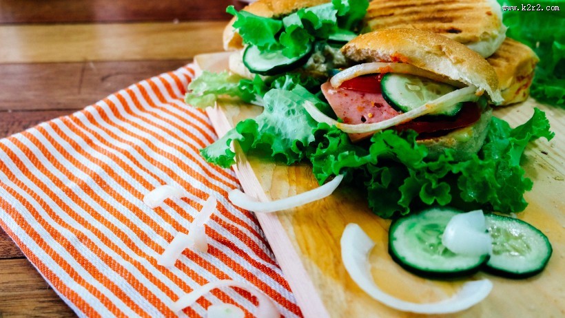 美味可口三明治图片