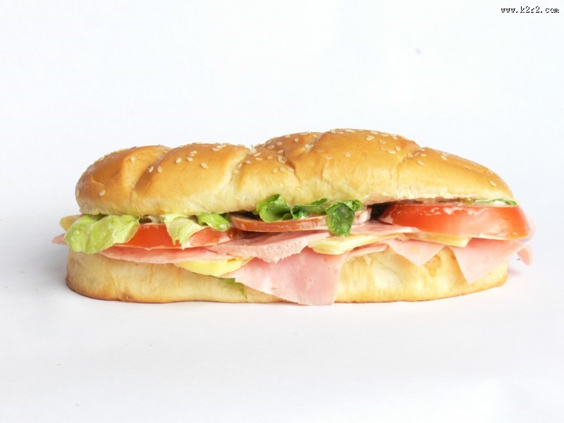 美味可口三明治图片
