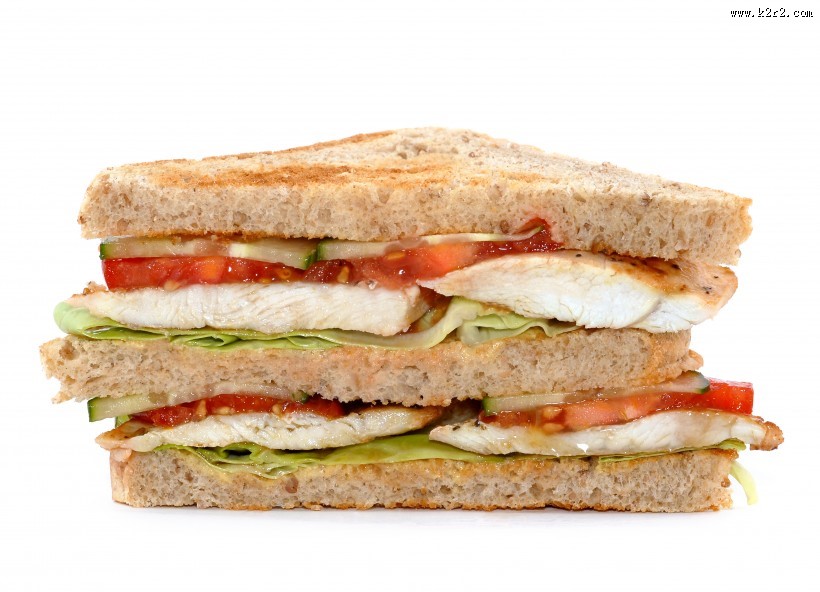 美味可口三明治图片