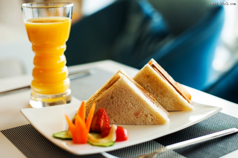 美味可口三明治图片