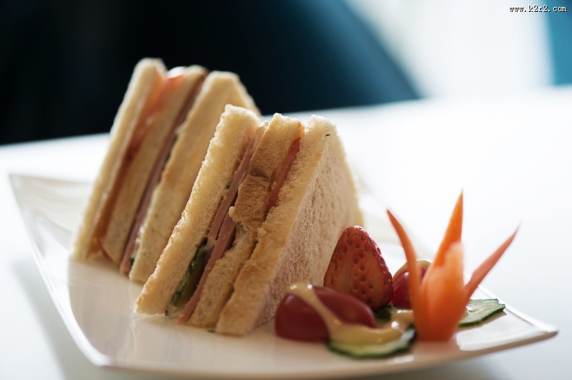 美味可口三明治图片
