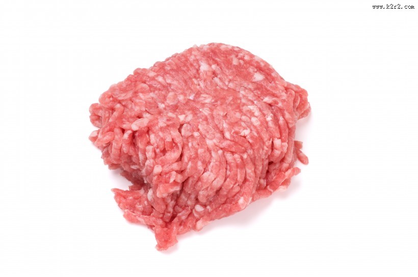 新鲜剁碎的猪肉馅图片