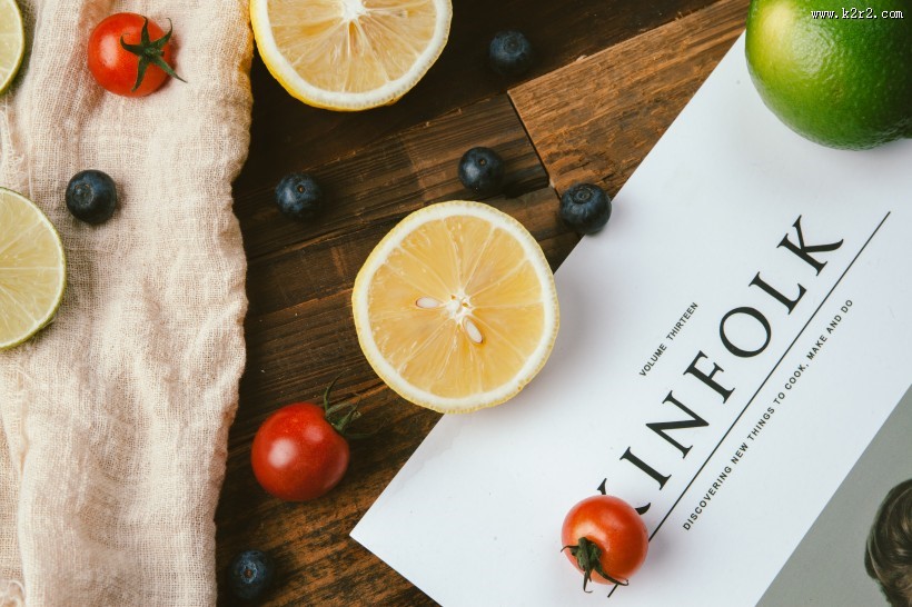 清凉的夏日柠檬图片