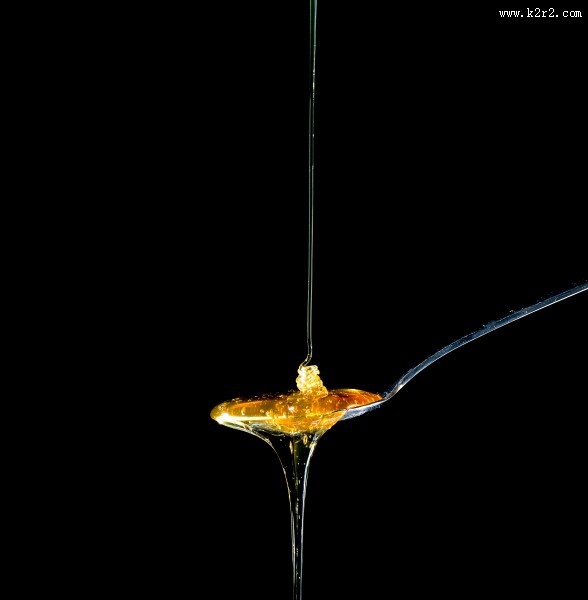 一勺流动的蜂蜜图片