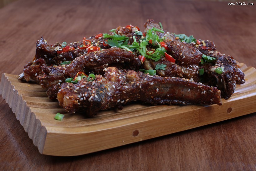 超级美味烤羊排图片