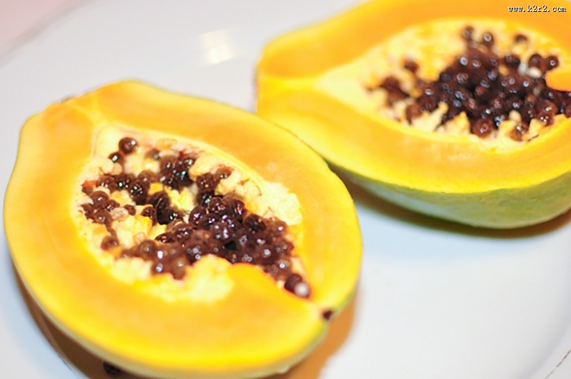 切开的木瓜图片大全