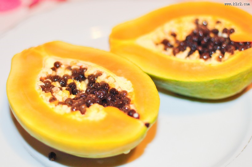 切开的木瓜图片大全