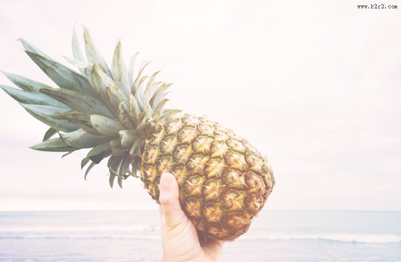 清新水果凤梨图片