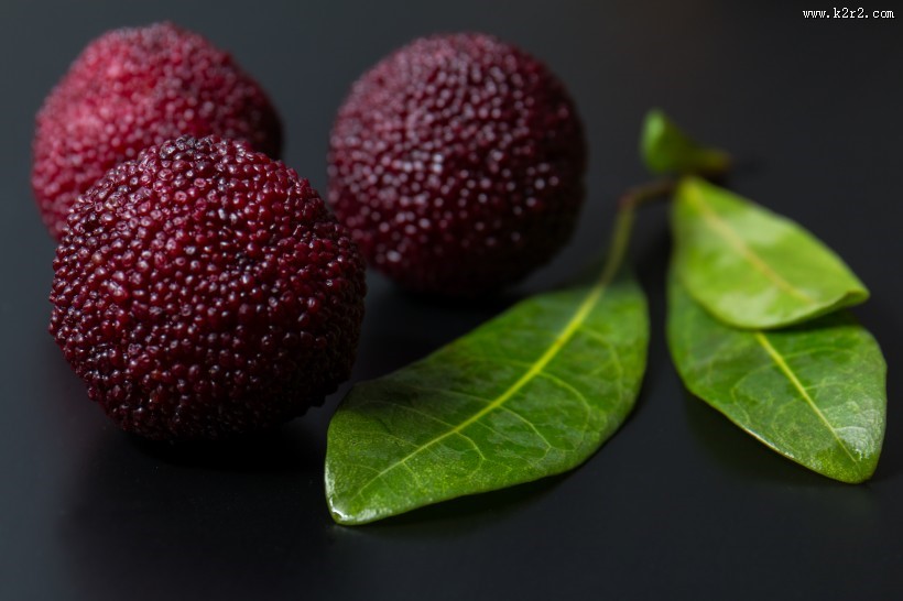 红色新鲜的杨梅图片