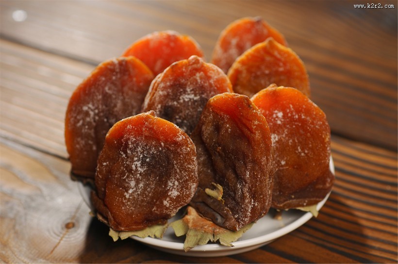 甜蜜好吃的柿饼图片