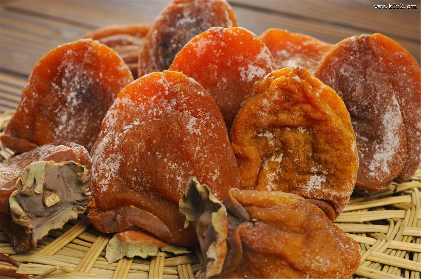 甜蜜好吃的柿饼图片