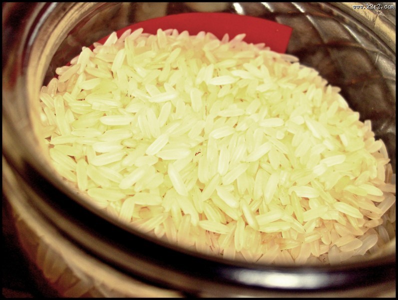 白色的大米图片