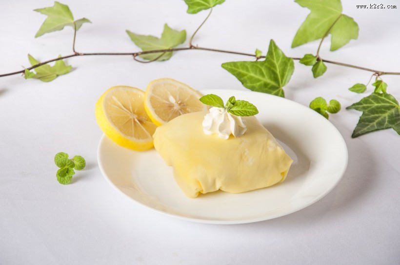 美味好吃的榴莲蛋糕图片