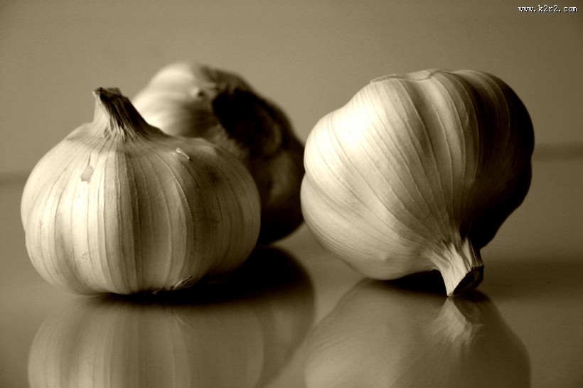 厨房里的大蒜图片