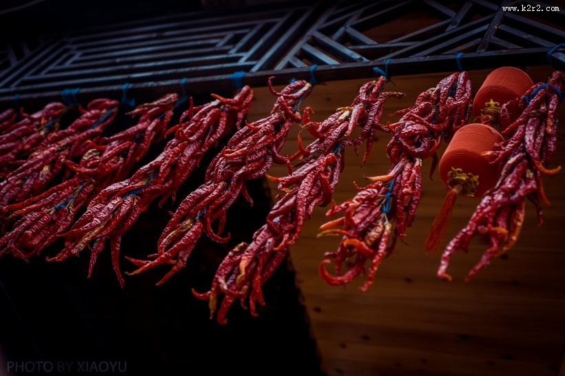 火红的干辣椒图片