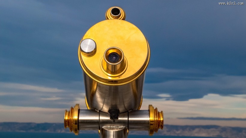 观景台上的望远镜图片大全