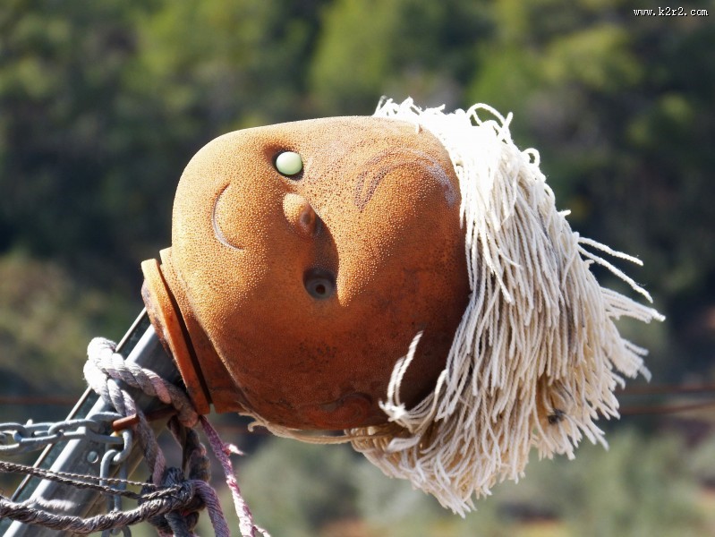 奇形怪状的稻草人图片