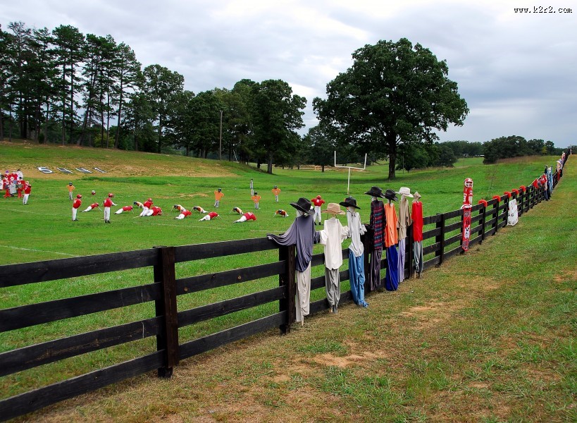 奇形怪状的稻草人图片