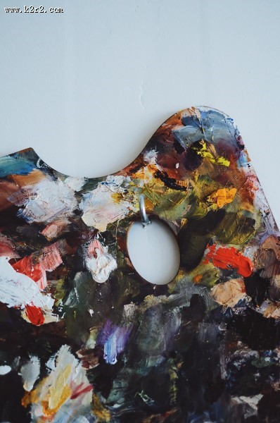 绘画工具调色板的图片