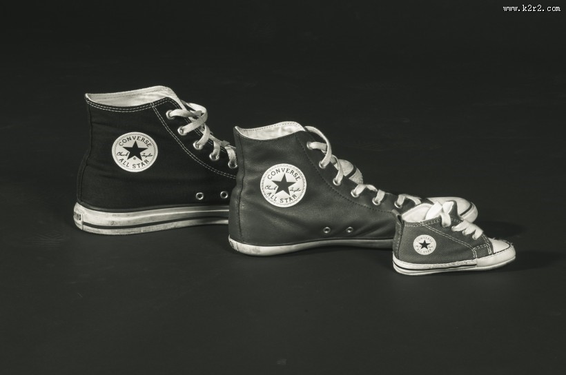 清新文艺的帆布鞋图片