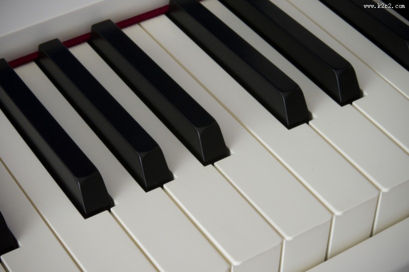钢琴的黑白键盘图片