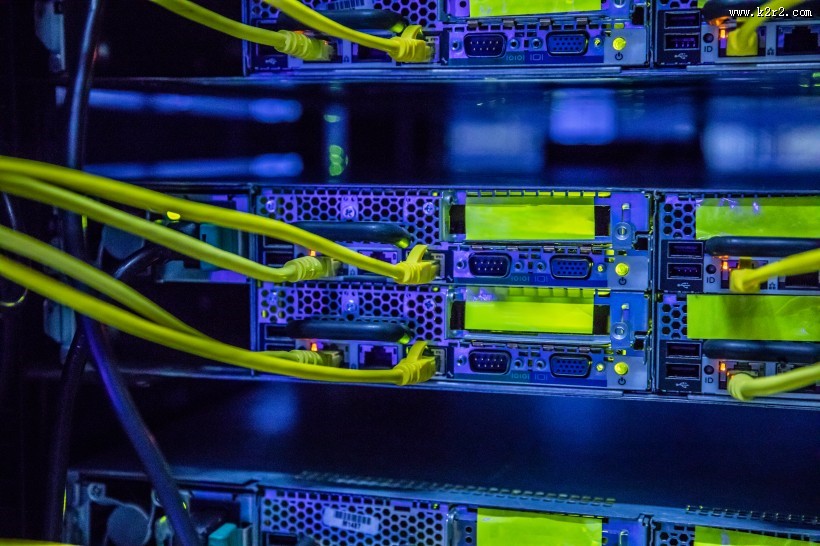 黄绿色的交换机数据线图片