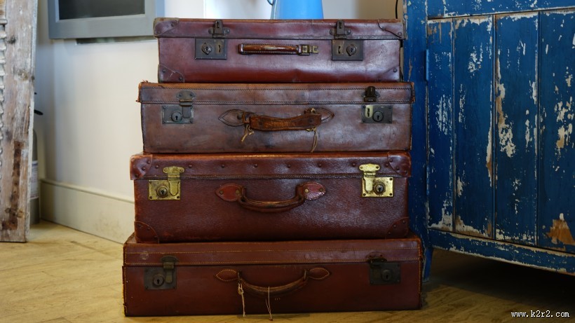 老式的行李箱图片