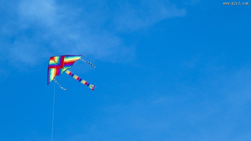 天空中的风筝图片