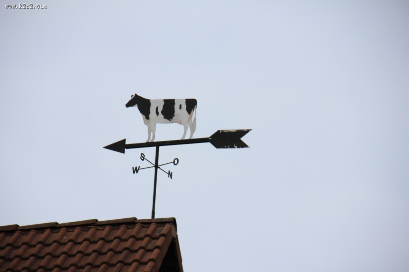 屋顶上的风向标图片