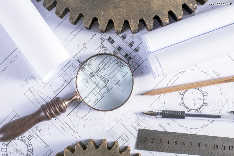 工程图纸绘制图片