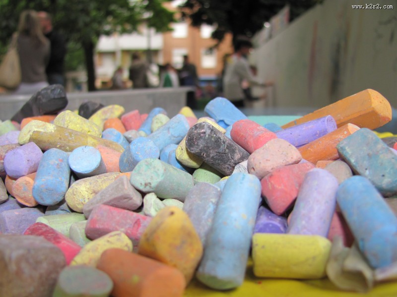 彩色粉笔图片大全