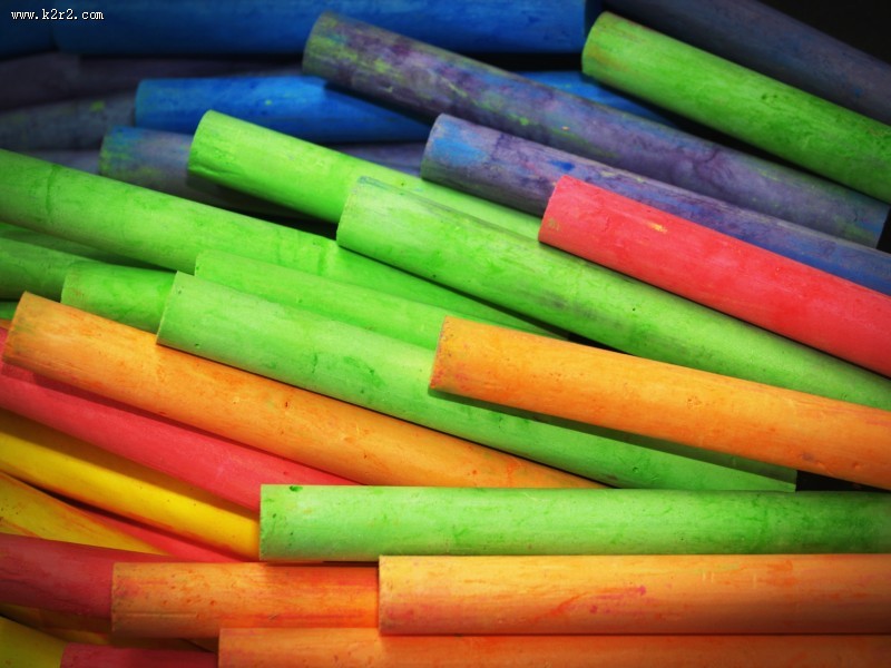 彩色粉笔图片大全