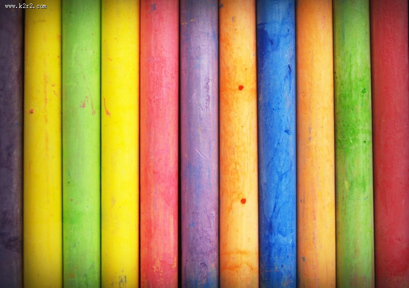 彩色粉笔图片大全