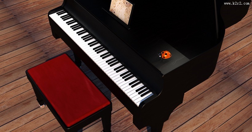 精美典雅的钢琴图片