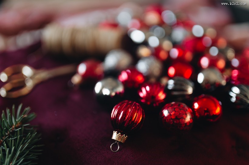 圣诞节装饰圣诞球图片