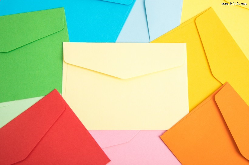 彩色的信封图片