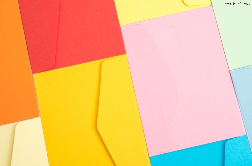 彩色的信封图片