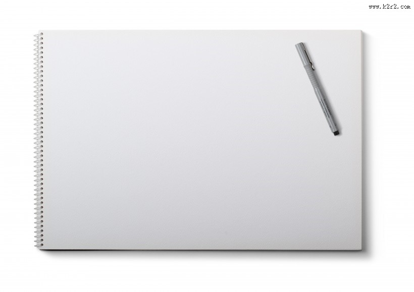 放着笔的笔记本图片