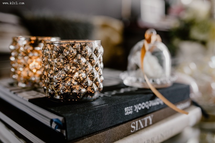 摆放在桌面上的蜡烛灯图片大全