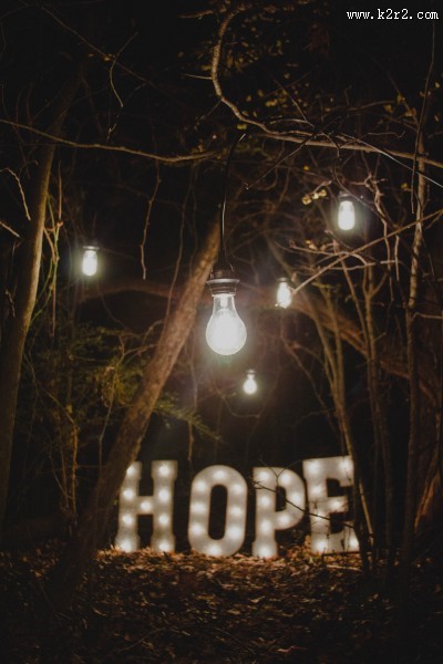 点亮的灯泡图片