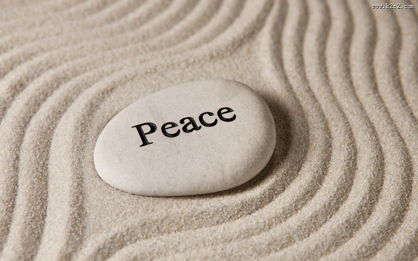 幸运石与沙纹图片