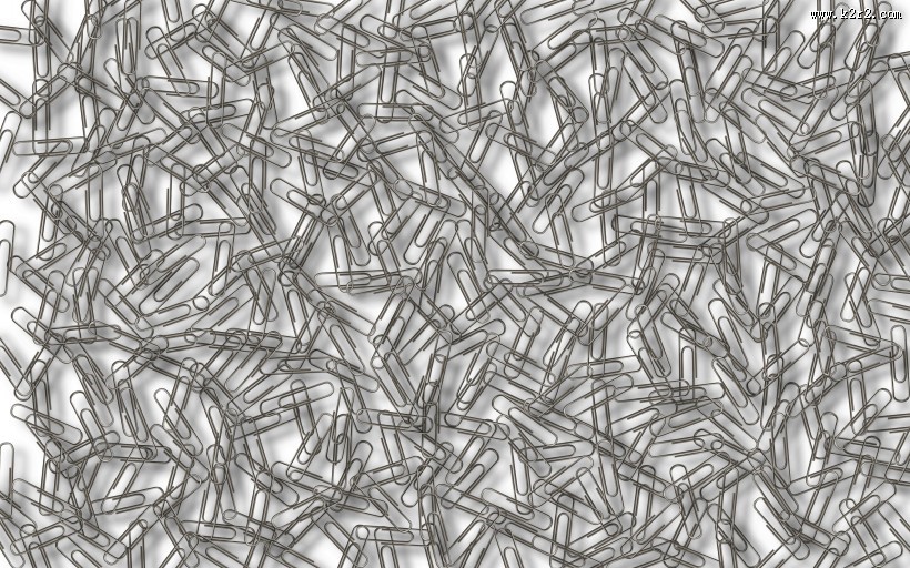 银白色的回形针图片